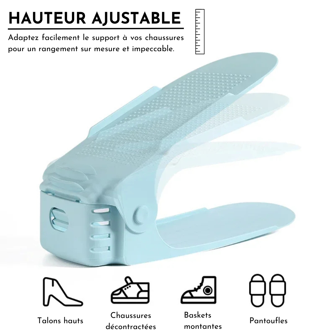 Organisateur de Chaussures Durable et Réglable – Lot de 1 à 12 Pièces